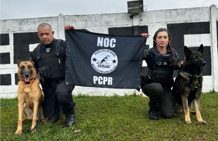 Policiais civis se formam no curso Condutores de Cães de Guerra da Força Aérea Brasileira